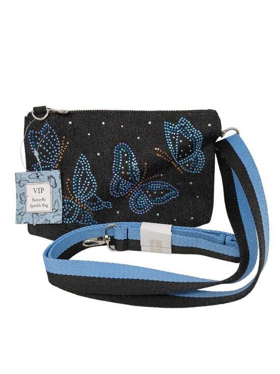 Brighton Handbags - Brighton VIP Butterfly Sparkle Bag Crossbody Adjustable Strap Zipper NWT #D-28